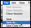 file - save as